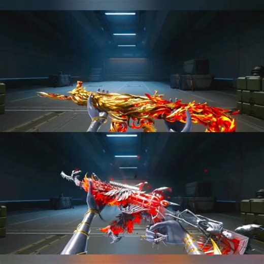 New Phoenix Rising – SCAR-L Inspect Emote vs New Bloodwing Raven – ASM Abakan Inspect Emote #shorts