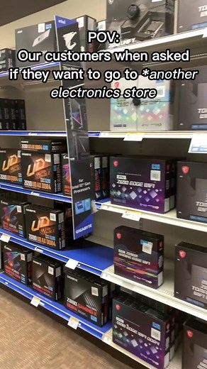 You make us feel so good! 🥰 #microcenter #pcbuilding #buildapc #pcbuilds #pcparts #pcgaming #PCMR #buildyourownpc #pcmasterrace