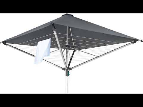 Using a rotary clothes dryer Mounting a clothes dryer Using a laundry basket Leifheit LinoProtect...