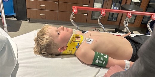 ‘Complete miracle’: Boy, 8, jumping on trampoline survives being thrown by wind 20 feet in air