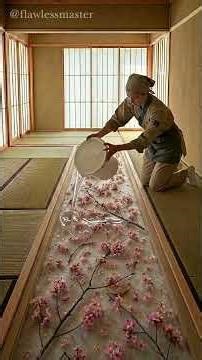 Built a Magical Sakura Resin Floor! 🌸✨