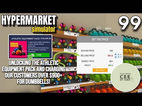Unlocking The Athletic Equipment Pack And SCAMMING Our Customers! | Hypermarket Simulator EP #99