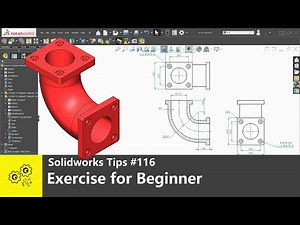 Solidworks tutorials #116 | exercise for beginner | solidworks2020 tips