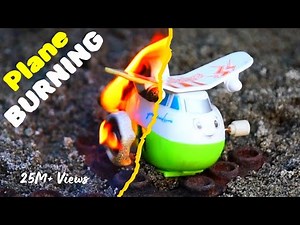 What Happens When You Burn a Toy Plane? | Burning Things
