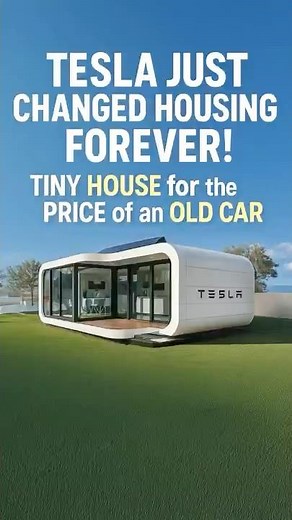 $7,999 Tesla Tiny House Revealed – A Home You Can Build in 45 Minutes!