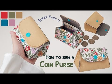 How to sew a coin purse | diy coin purse | easy coin purse sewing tutorial