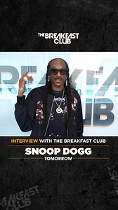🚨🔊 Snoop Dogg is pulling up to The Breakfast Club and he’s dropping a new project 'Iz It A Crime' Tomorrow on The Breakfast Club!Listen live locally or on the free app ➡️ breakfastclubonline.com/listen | Breakfast Club