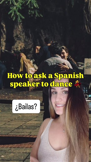 How to ask a Spanish speaker to dance 💃🕺 Practise repeating after me 🤭 #learnspanish #spanishpronunciation #spanishtiktok #spanishforbegginers