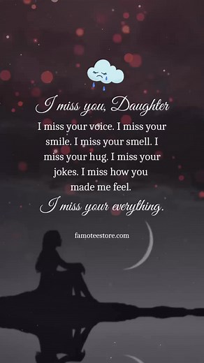I miss you, daughter 🕊️💙 | Missing My Daughter Memorial Gifts
