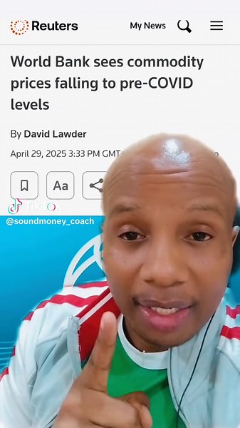 World Bank sees commodity prices falling to pre-COVID levels. #greenscreen