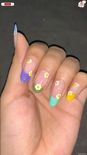 🎨 Easy Dot Flower Nail Art | Beginner-Friendly Floral Nails Tutorial 🌸