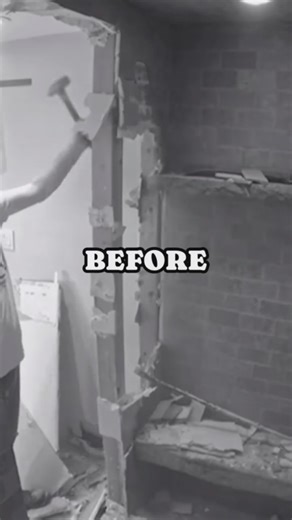 BEFORE & AFTER. Insane shower renovation! We created a custom crystal cave shower features artificial rock walls, crystal/quartz stones embedded in walls, double shower head, and hidden storage! Check out the link to watch how we built it in the comments ⬇️ #rockreplica #rockscapesofcanada #fauxrock #custom #design #shower #quartz #homedecor #decorativeconcrete #beforeandafter #reno #artificialrock #bathroomrenovation | Rockscapes