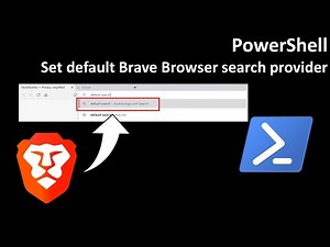 PowerShell: Set default Brave Browser search provider
