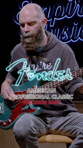 🎸 The Fender American Professional Classic Precision Bass delivers the unmistakable punch and warmth of a true P-Bass, refined for today’s player. Equipped with a Coastline ‘60 Split-Coil Precision Bass pickup, it offers depth, articulation, and vintage-inspired tone with modern reliability. A Modern “C” neck and classic Fender hardware make this a P-Bass that feels instantly familiar yet built for the modern stage. 📞 Call us at 412-343-5299 to learn more about the American Professional Classi