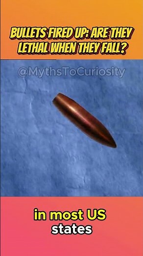 Bullets Fired Up Are They Lethal When They Fall? #mythbusters #shorts #mythbusting #myth
