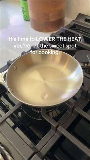 Water bead test = perfect temp. No smoke, no stick, no stress.