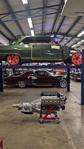 Lots of ProTouring goodness around the assembly bay of MetalWorks. #protouring #chevyii #camaro #55chevy #metalworksspeedshop