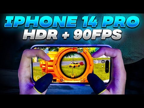 HDR + 90FPS Test on iPhone 14 Pro 🔥 BGMI + PUBG Extreme Gaming Test