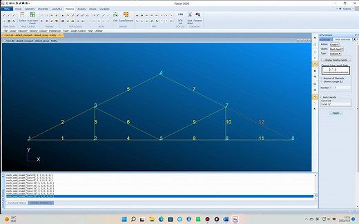 patran南航结构动力学计算小练习