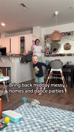 Is my house a mess by 3 pm? Absolutely. It’s filled with ball pit turned into lava pit for hot wheels, baby teething toys everywhere, and Christmas cards that we just can’t seem to take down because my two year old loves them so much. And dance parties? A daily nonnegotiable. If this sounds like you, drop a 🎉 below!! #toddlermom #funparents #parenting #motherhood #messymotherhood