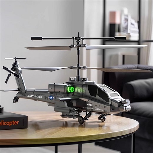 😲😲Give your child a childhood gift full of technological and military charm, allowing them to explore the mysteries of flight and cultivate an interest in military and technology while controlling the Apache helicopter; ✨✨it also provides military enthusiasts with a highly realistic collectible model to satisfy their love for the "Apache".☄️☄️ The intelligent altitude hold and one-button operation design make it the perfect starting point for beginners, easily embarking on a joyful journey of 