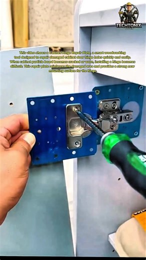 Amazing Cabinet Hinge Repair Plate Tool | Fix Broken Cabinet Door Hinge in Seconds