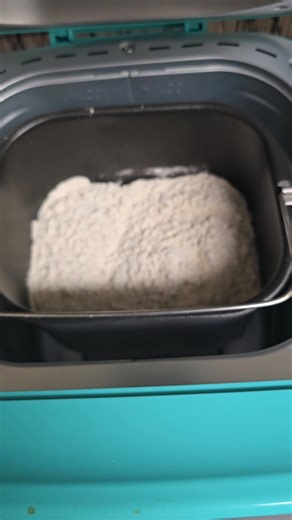 First time making bread in my new bread maker!! It turned out so good. I was so excited I didn't even think to take a finished product picture #homemade #bread #bakinglove #learning | Hannah Ruppe