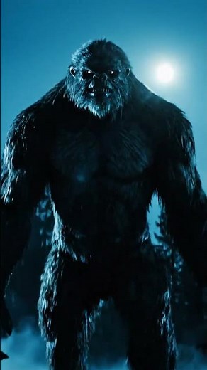 Blue-Hour Encounter: The Creature and the Pines