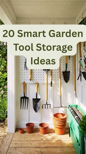 20 Smart Garden Tool Storage Ideas That Actually Save Space