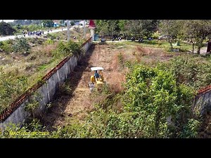 Incredible Activity Land Clearing Brush & Cutting Leveling Land Showing By KOMATSU Bulldozer