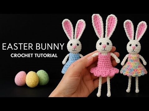 Super Easy Crochet Easter Bunny Tutorial | DIY Small Bunny Gift Idea
