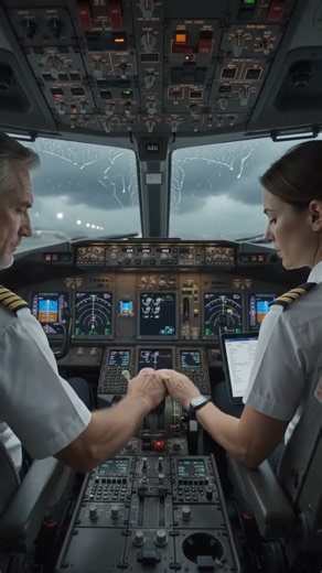 Inside the Cockpit During a Rainy Takeoff ✈️🌧️