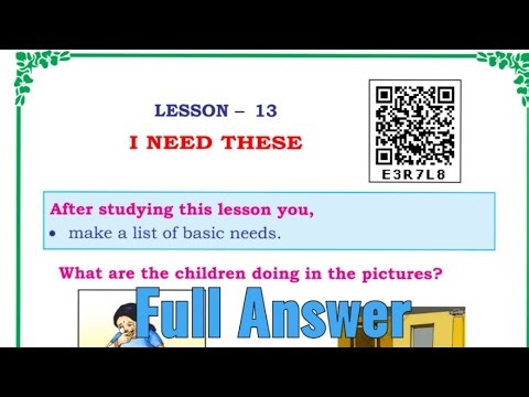||class 1st EVS ||Lesson -13 I need these || #class1evs #class1st