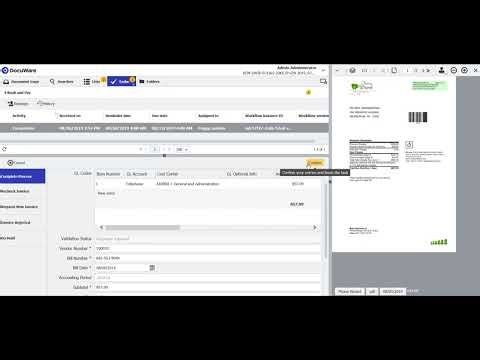 DocuWare for Invoice Processing - Creating and Exporting Booking Records