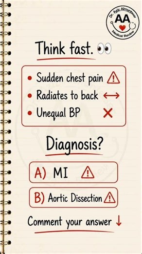 Think Beyond MI 🧠 Causes of Severe Chest Pain. @AzizMedReview