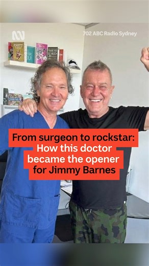 Sydney, do you know anyone who lives a double life? Meet John, orthopaedic surgeon by day, rockstar opening for Jimmy Barnes by night. 702 ABC Radio Sydney presenter Hamish Macdonald spoke to the doctor about how he connected with the legendary Barnesy! Listen now to the full interview on 702 ABC Radio Sydney on the ABC listen app: https://ab.co/ABCListenApp | ABC Sydney