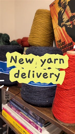 I got some new yarn delivered today so that means breaking out my winder to knit a gauge swatch 😭🧶 #knitting #knittok #knitwear #yarntok #knittingtutorial