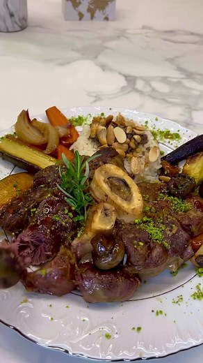 Delicious Lamb Cooking with Fresh Vegetables