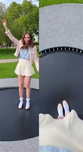 Split POV: Elegant Outfit, Unexpected Balance! 🤍