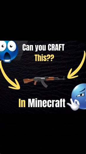 I craft a Ak47 in Minecraft💀💥#minecraft #minecraftshorts #shorts