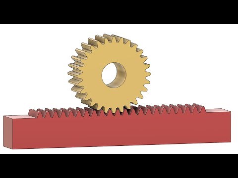 Rack and pinion Fusion 360