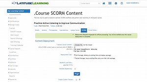 Deploy SCORM Content to eLearning Course