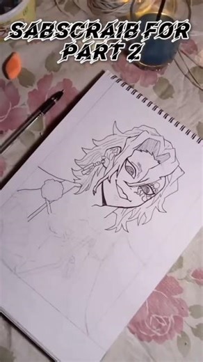 Demon slayer hashira drawing #animeart #shortvideo #drawing