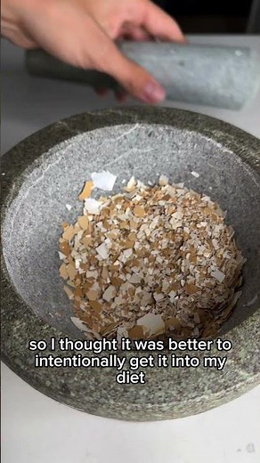 Making egg shell calcium powder!