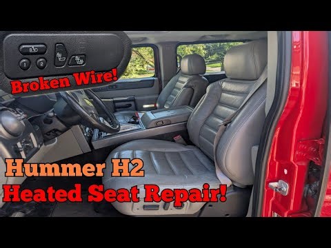 Hummer H2 Heated Seat Repair / Broken Wire Easy Fix!