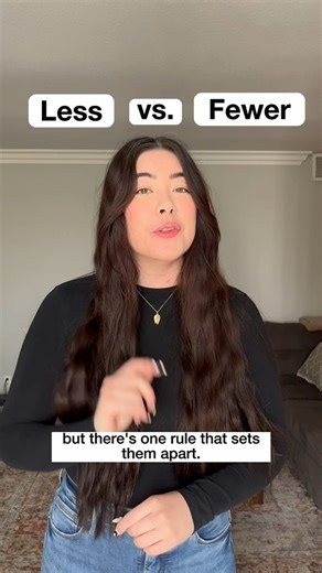 9.8K views · 222 reactions | LESS vs. FEWER: Do you know how to use these words properly in a sentence? 樂 | Grammarly | Facebook