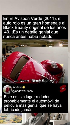 En El Avispón Verde (2011), el auto rojo es un gra...