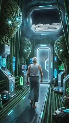Alien Attack! Man Escapes into an Alien Design House