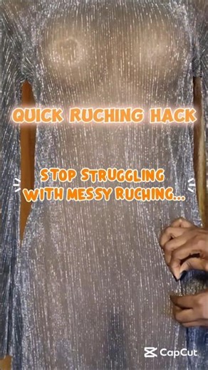 Easy Ruched Effect Tutorial | Sewing Hack