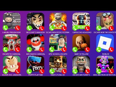 LABUBU PRISON RUN!(Obby), Escape Bob the Dentist!, Spider Fighter, Poppy Playtime , Roblox...